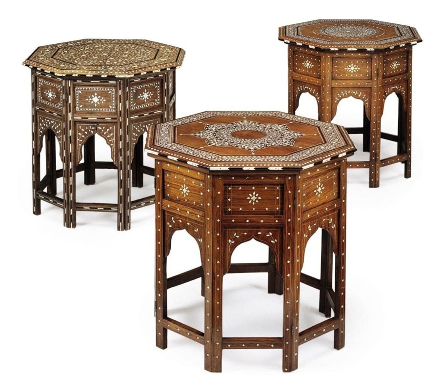 Индийская резная мебель