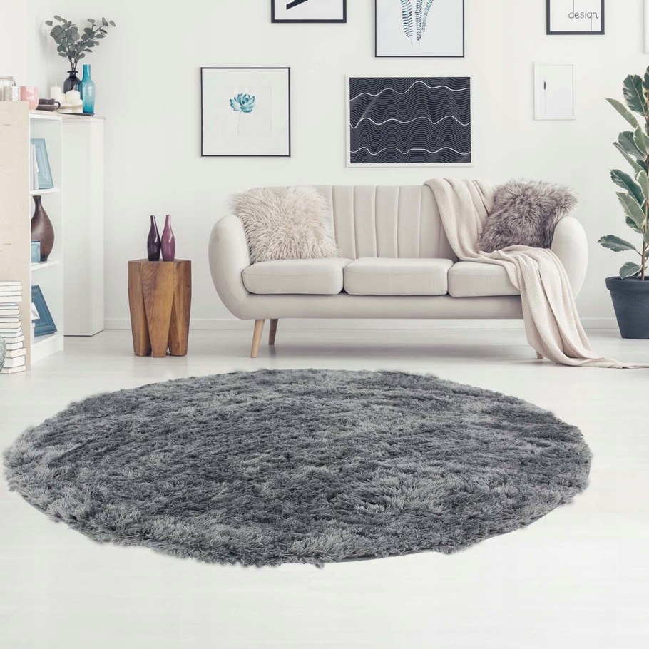 Круглый ковер в интерьере