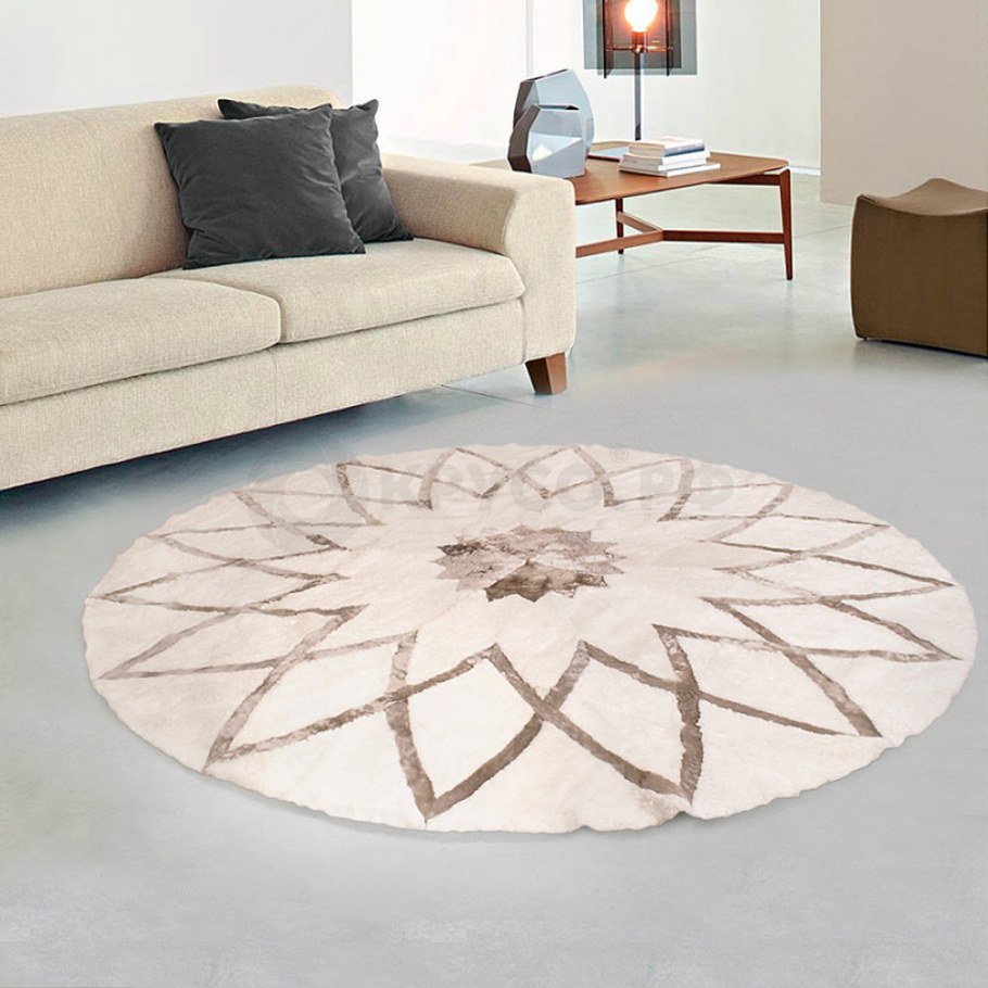 Круглые коврики в интерьере