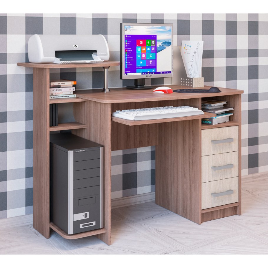 Стол компьютерный шимо светлый ясень ск19