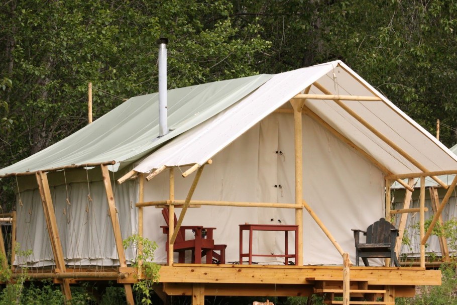 Дом палатка деревянный