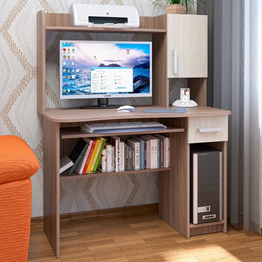 Стол компьютерный ясень шимо темный