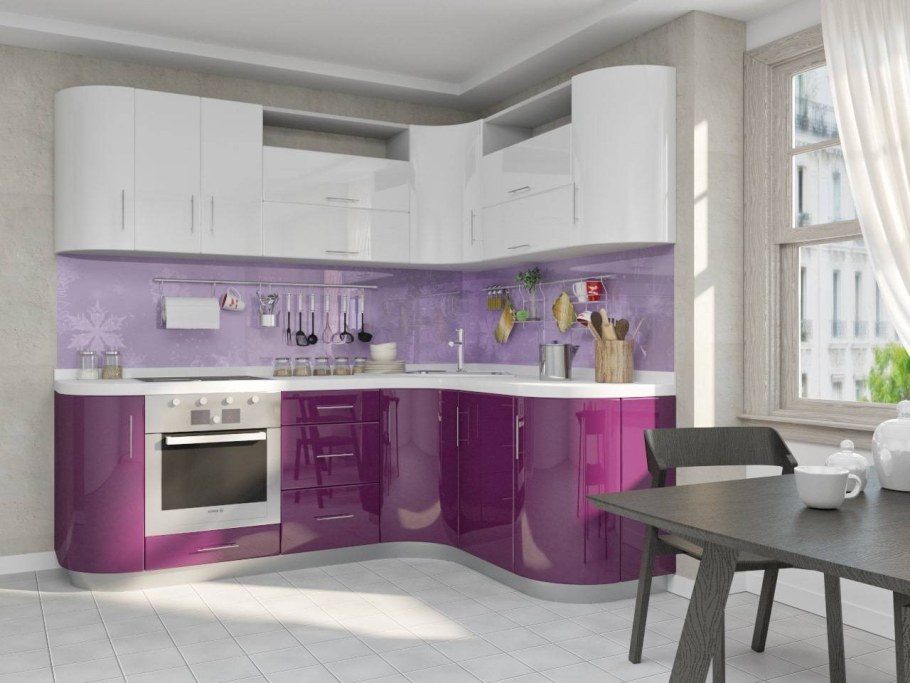 Фиолетовая кухня
