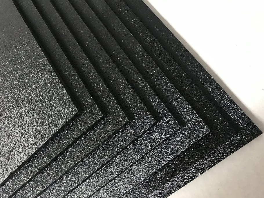 Листовой пластик черный 1x1000x3000 АБС