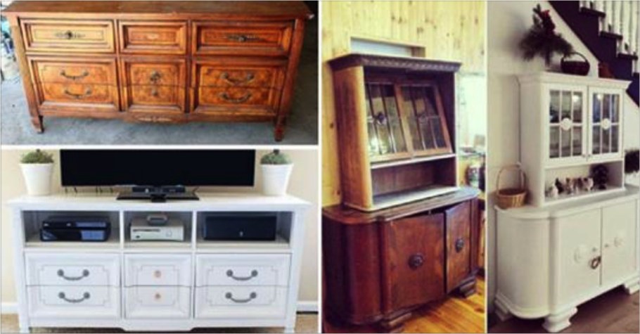 Переделка старой мебели в современную