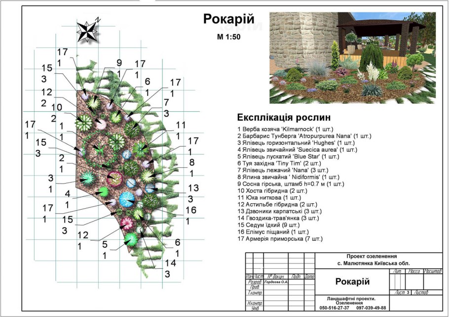 План рокария