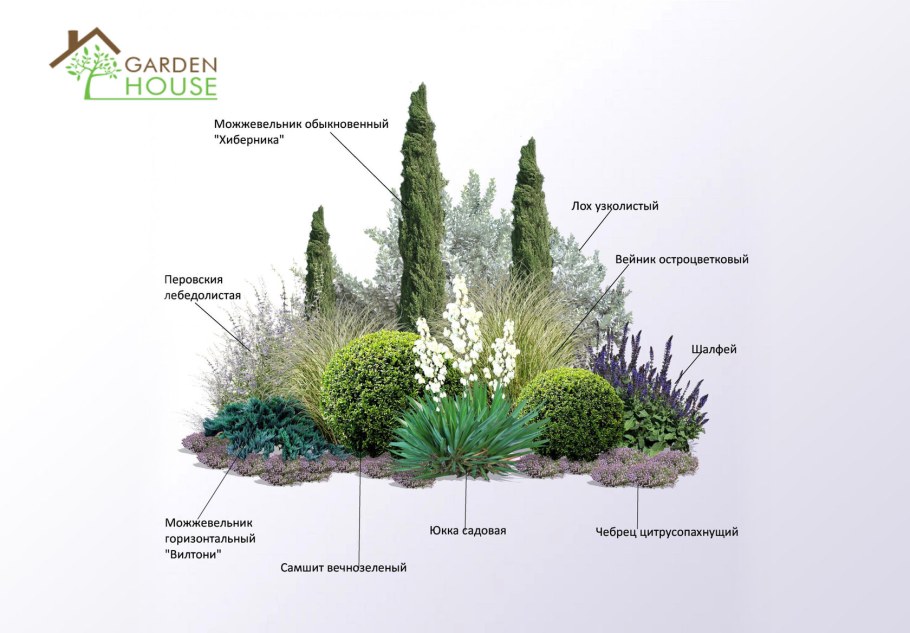 Готовые ландшафтные композиции