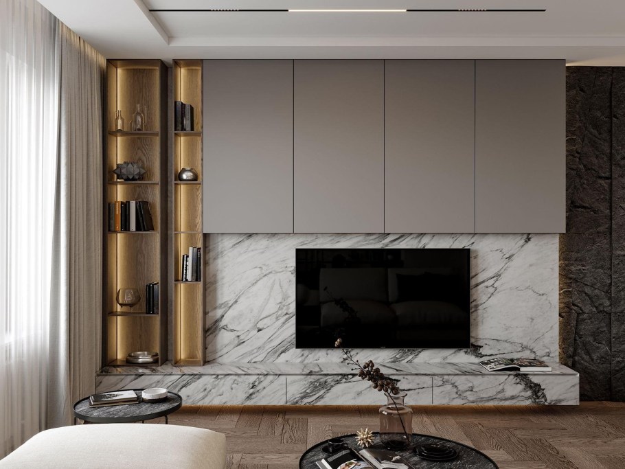 Шкаф с телевизором в гостиную