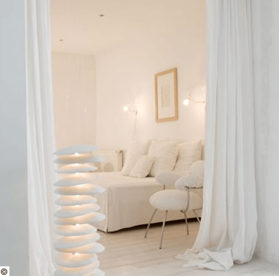 Жемчужно-белый цвет в интерьере