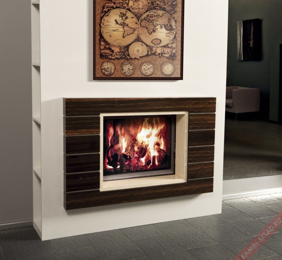 Современная отделка камина