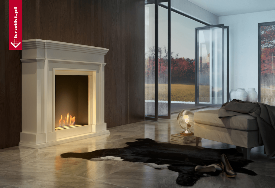 Камин в современном интерьере