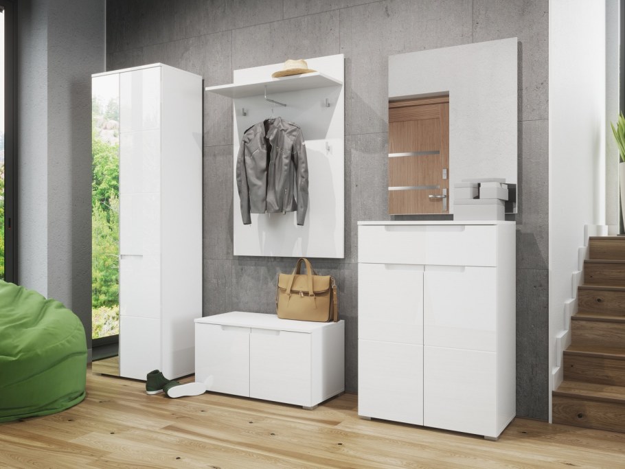 Прихожая белый глянец