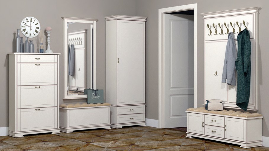 Прихожая Джейн 1, белая