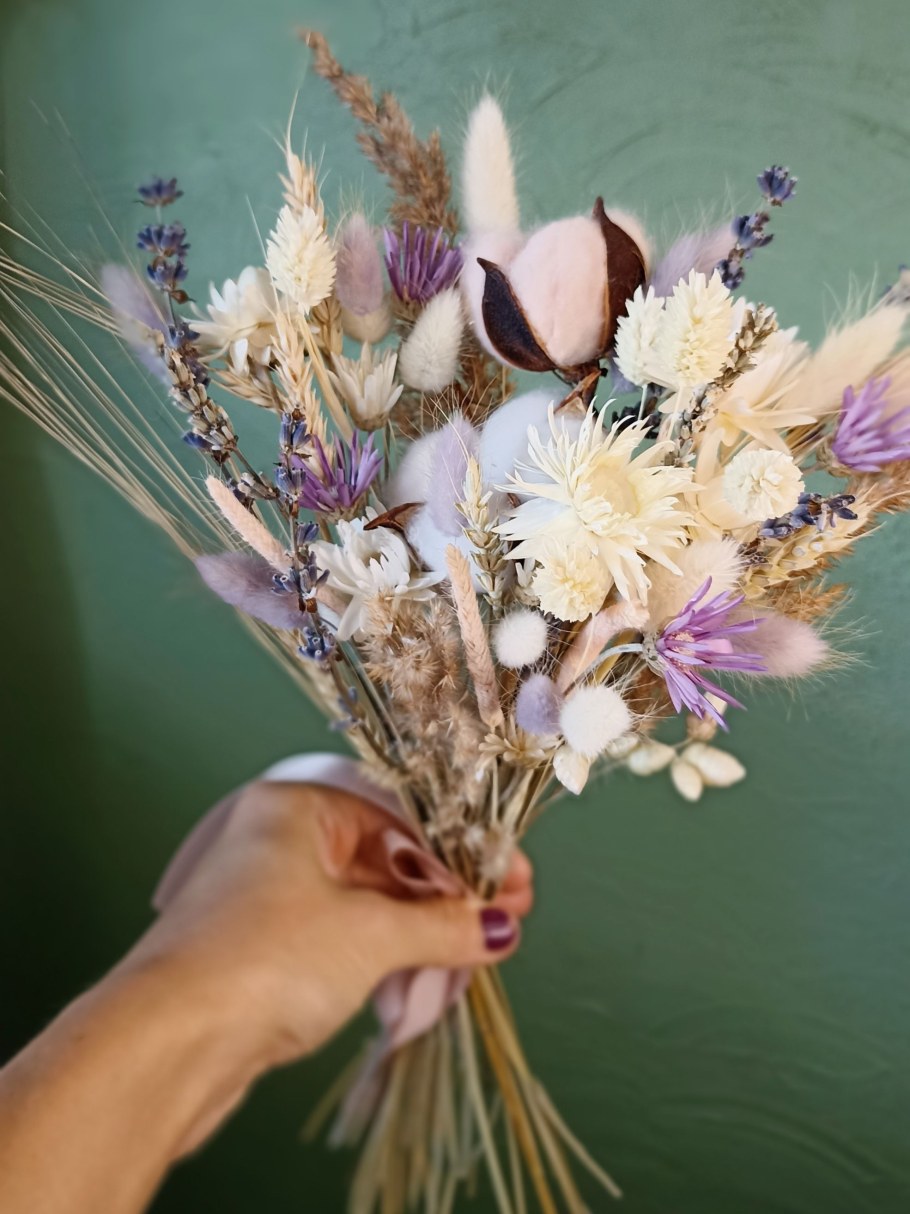 Букеты бохо сухоцветы