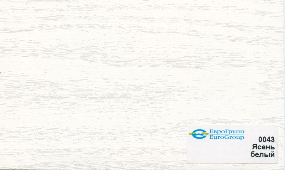МДФ ясень белый 0043