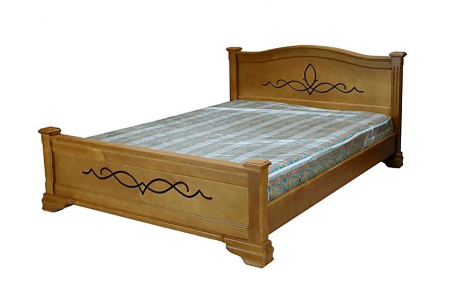 Кровать массив дерева 140х200 лазурит