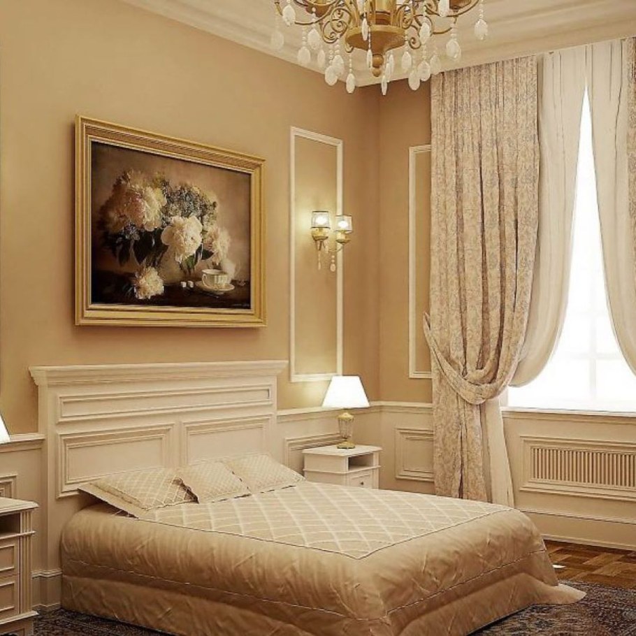 Классический интерьер спальни