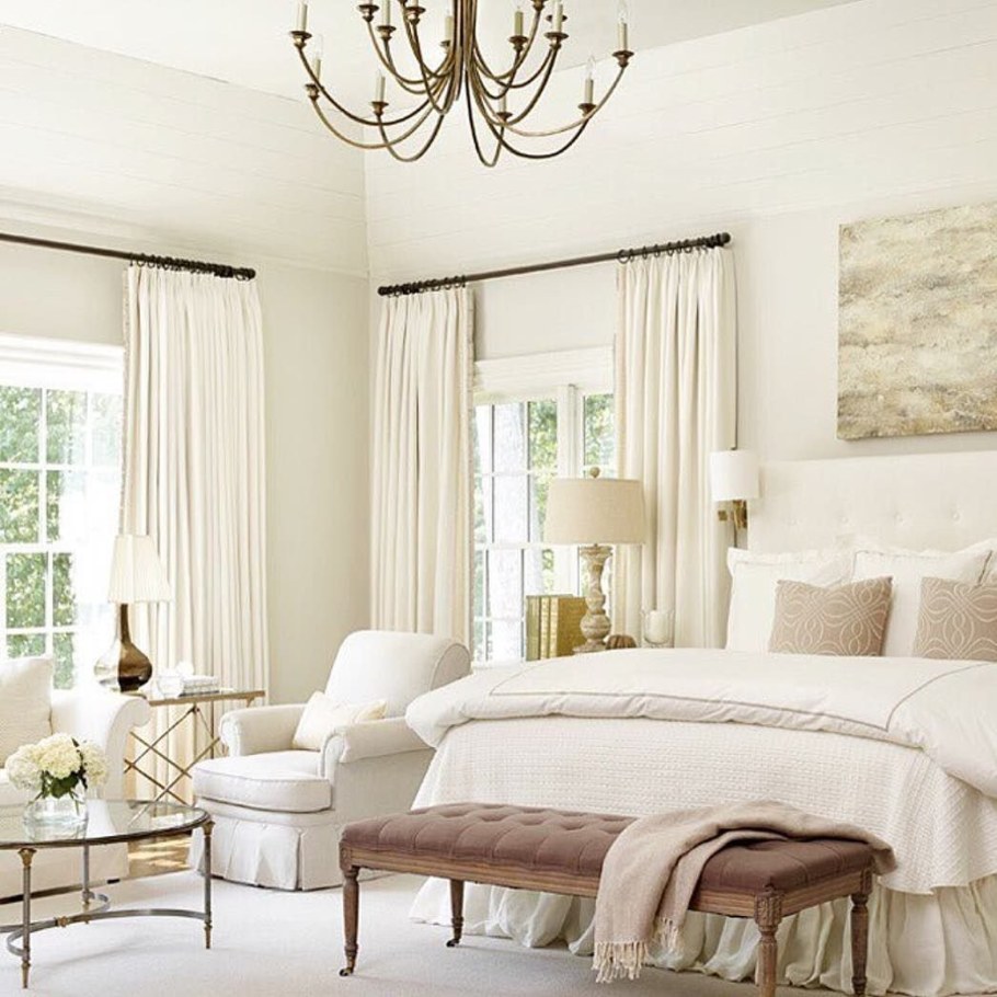 Кремовые стены в интерьере