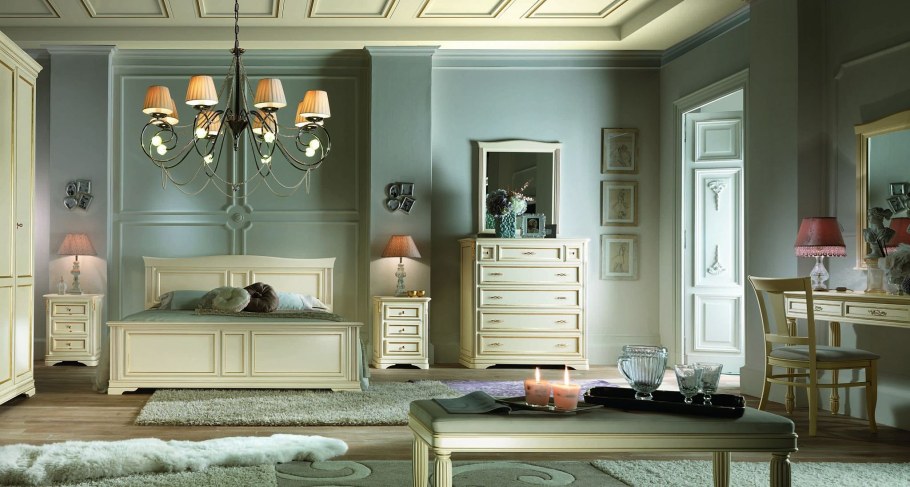 Мебель итальянская айвори спальня