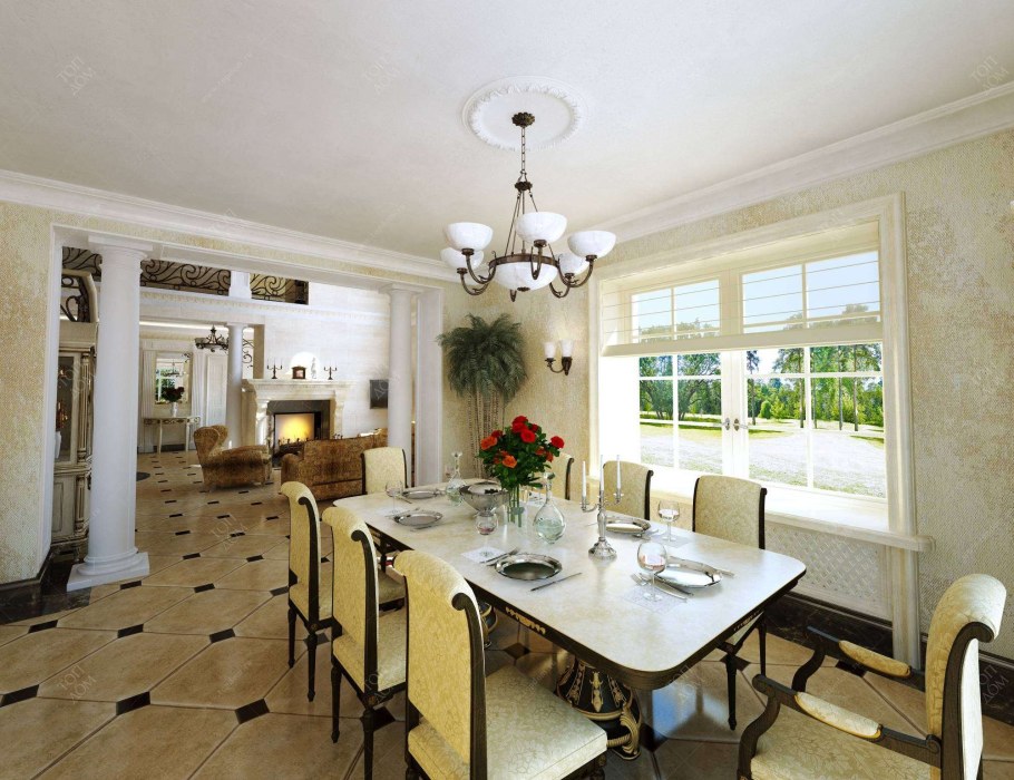 Отделка кухни в частном доме