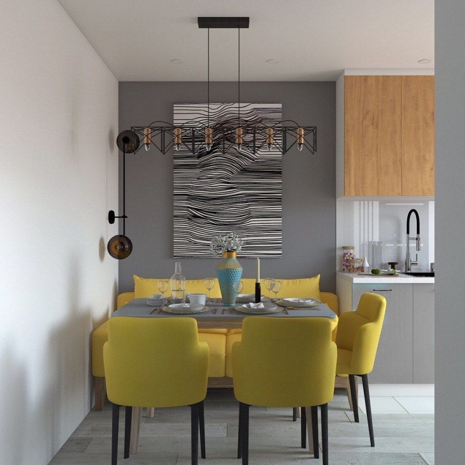 Декор стены у обеденного стола