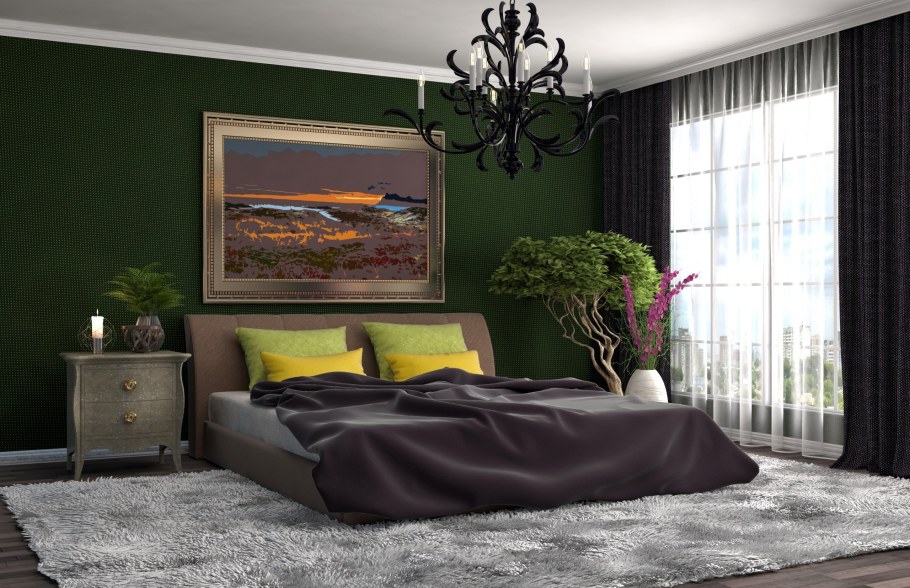 Зеленая спальня
