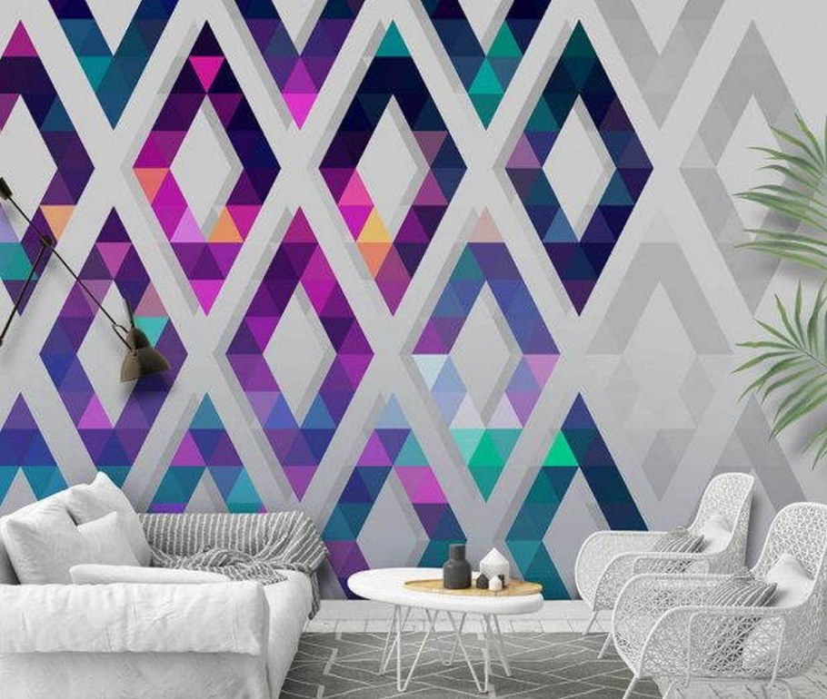 Геометрические фигуры на стене