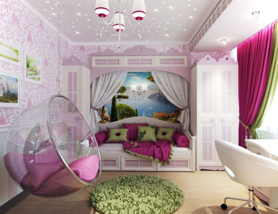 Интерьер детской для девочки