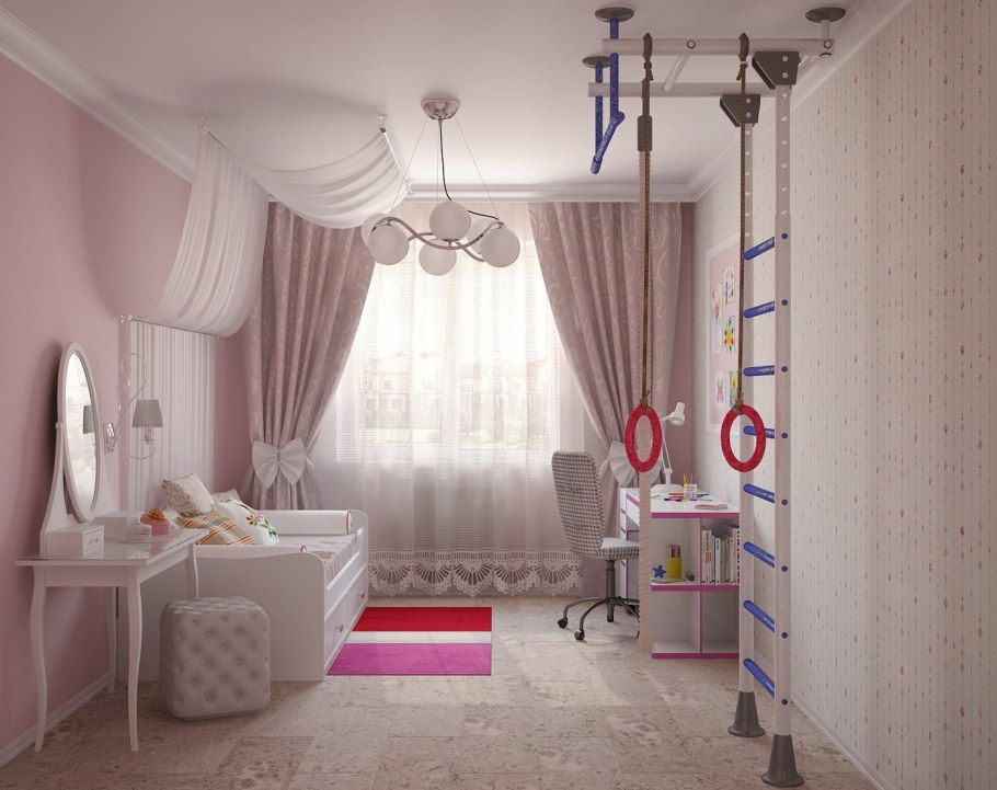 Дизайнерские комнаты для девочек