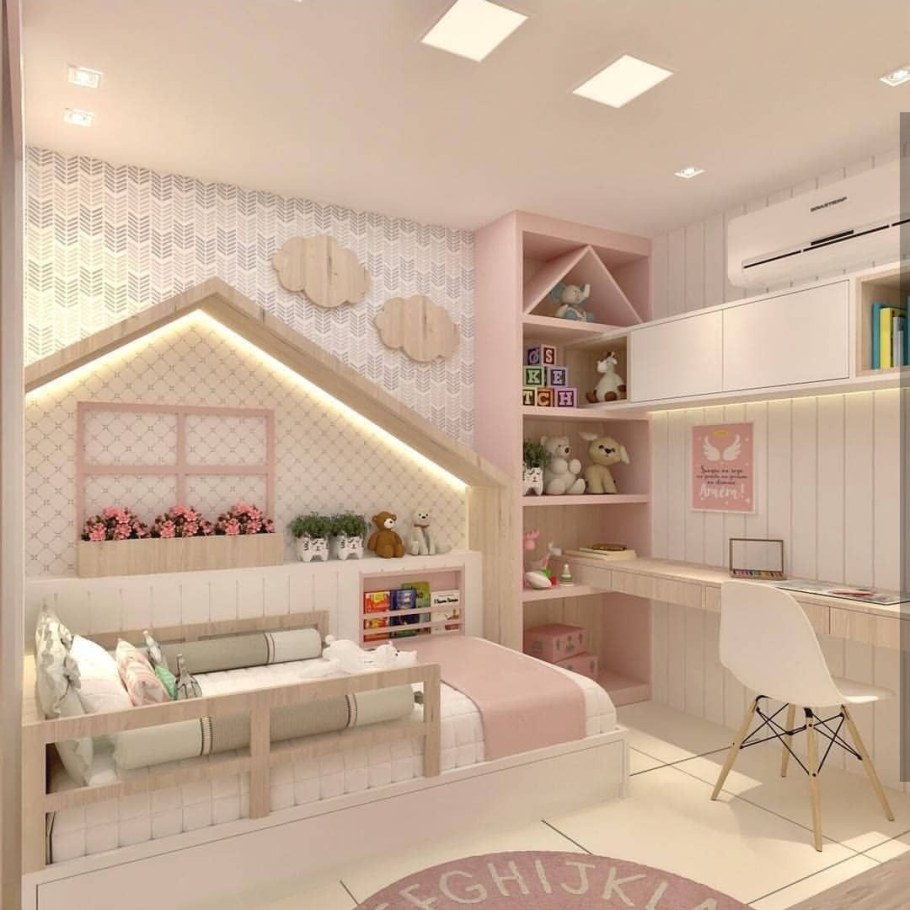 Современная детская комната для девочки