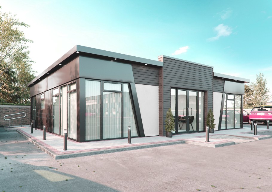 Одноэтажное торговое здание