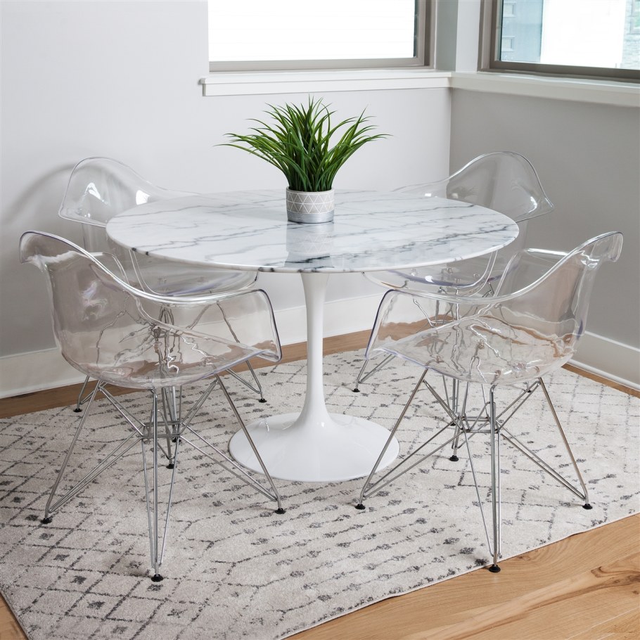 Кухонные стулья к прозрачным столам