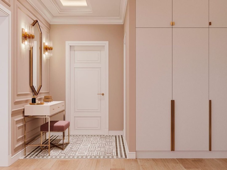 Светлая прихожая интерьер