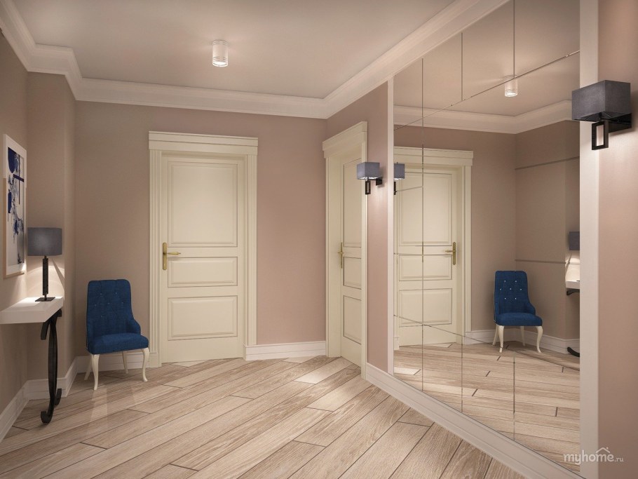 Прихожая в светлых тонах