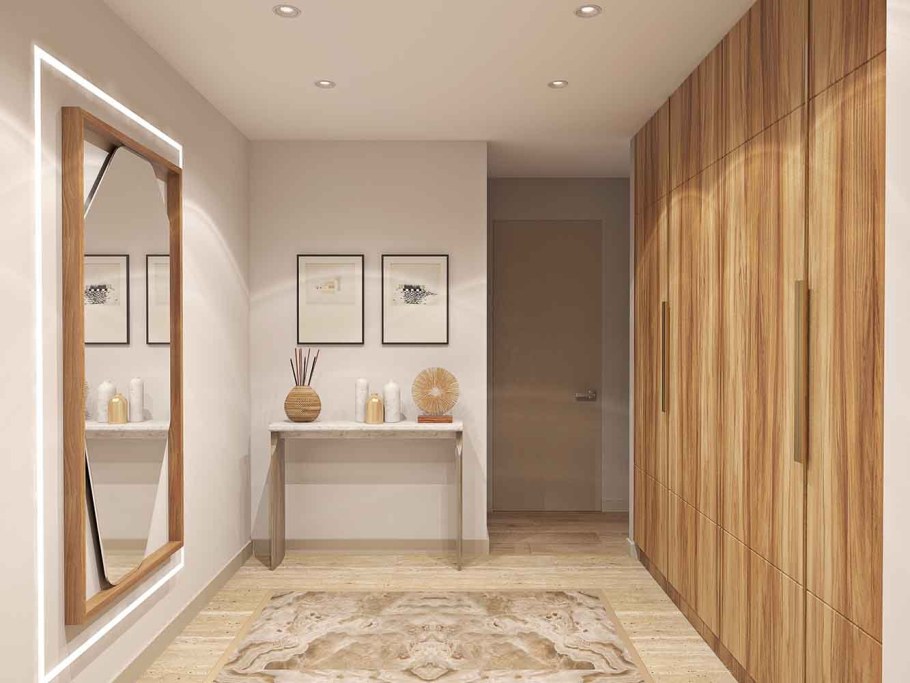 Бежевая прихожая