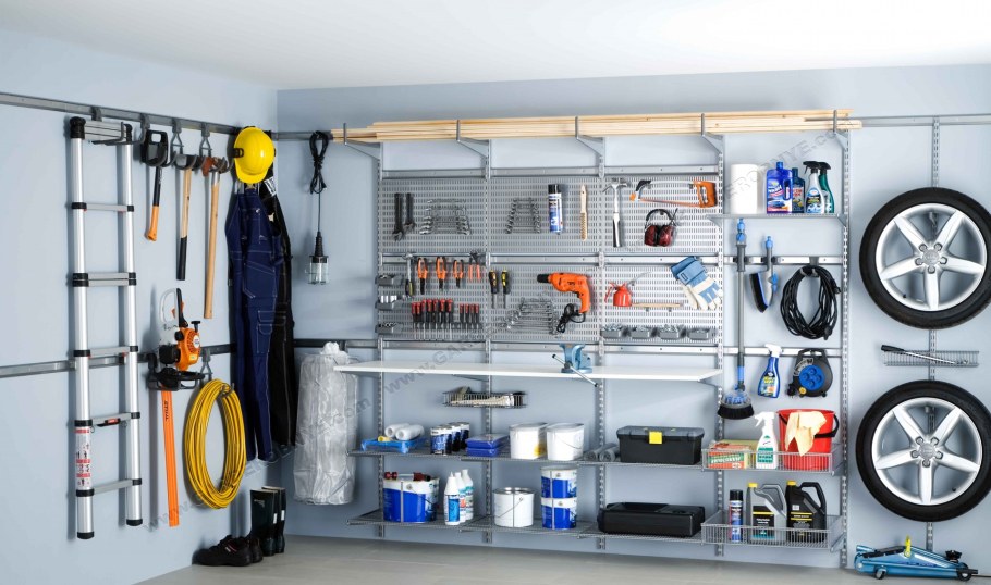 Полки и стеллажи в гараже