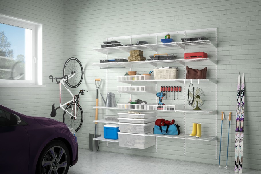 Стеллаж настенный в гараж