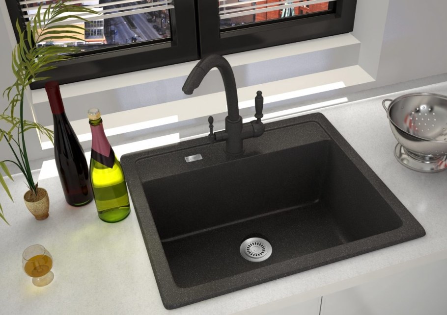 Мойка Zorg Granit gr 500 Black Bronze