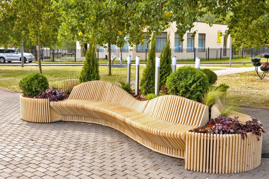 Параметрическая скамья Bench «gi-8»