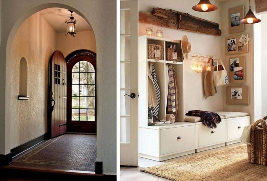 Интерьер прихожей в частном доме