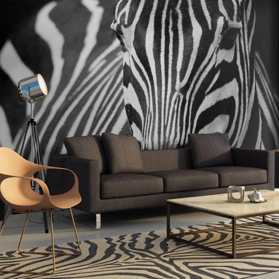 Чёрные обои на стену