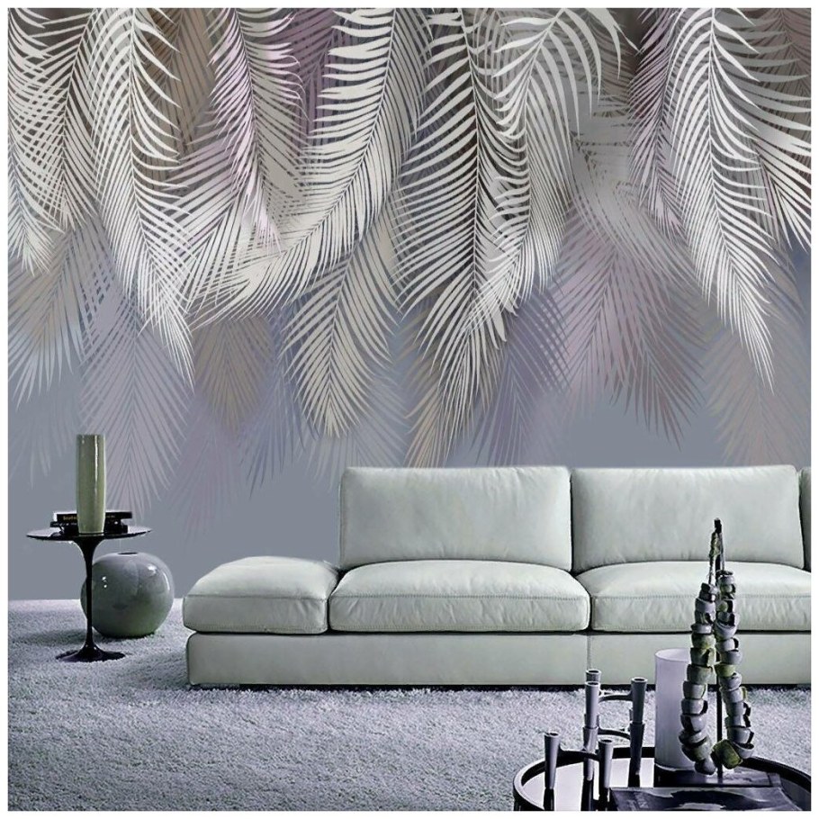 Фотообои на стену перья