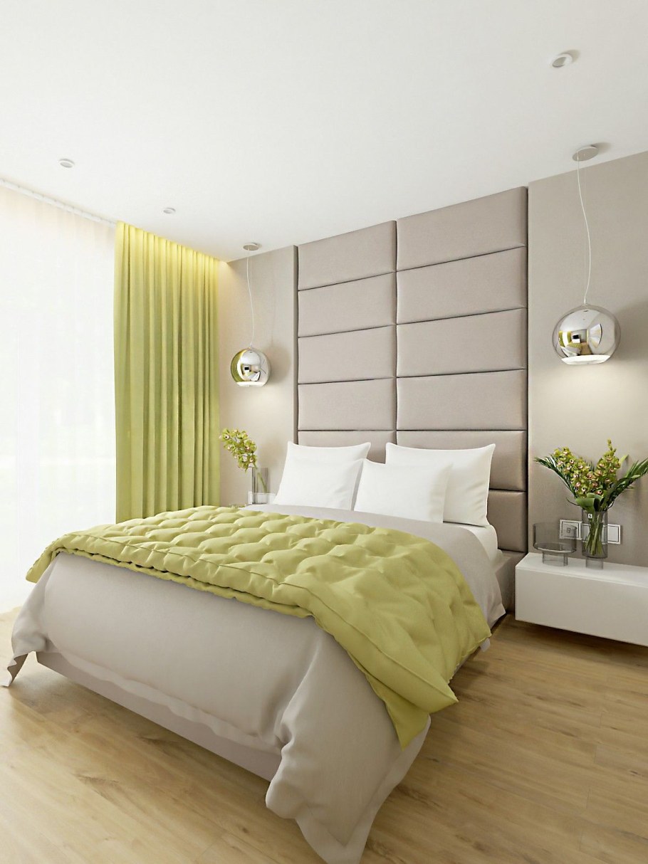 Яркая спальня в современном стиле