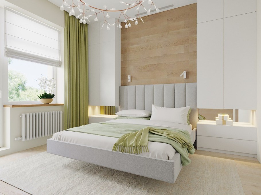 Светлая спальня в современном стиле