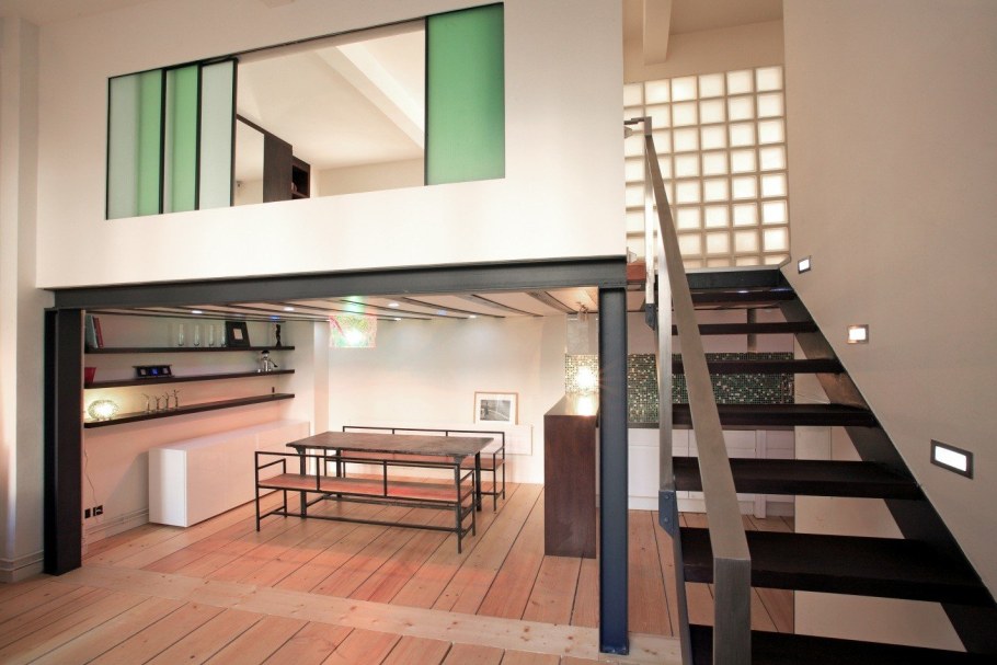 Антресольный этаж в стиле лофт