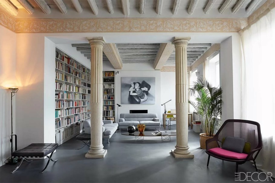 Колонны в современном интерьере