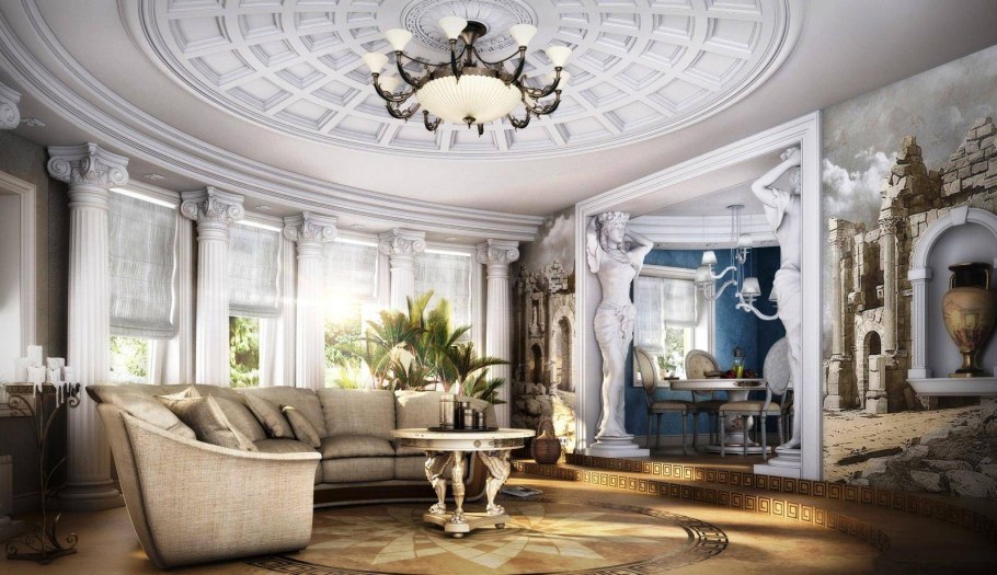 Интерьер в римском античном стиле