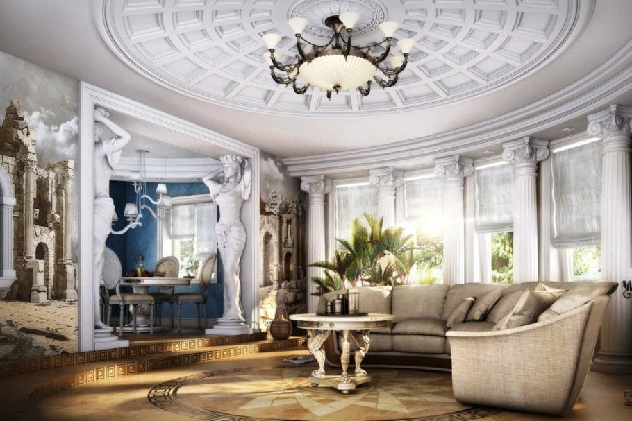 Древнегреческий стиль в интерьере