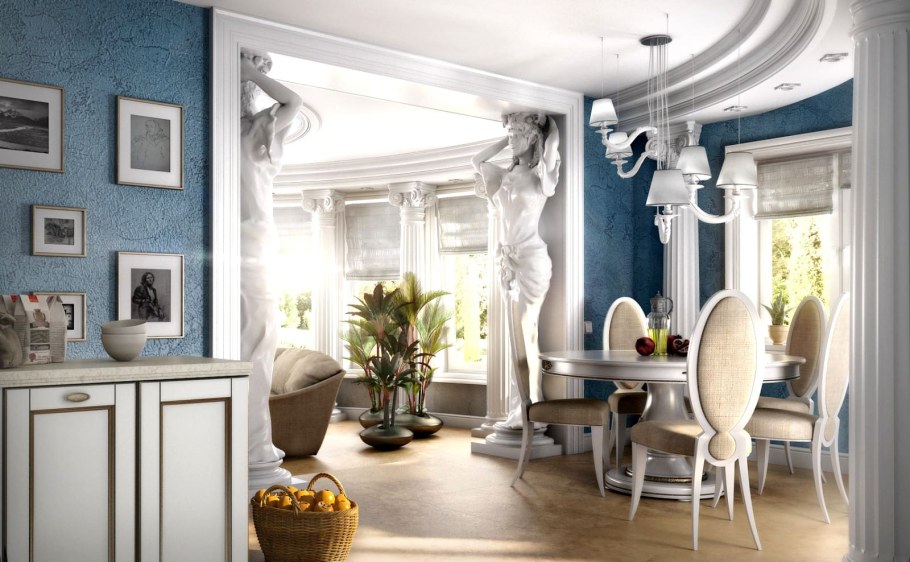 Греческий стиль в интерьере