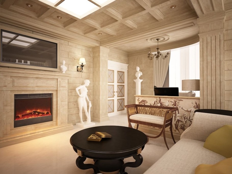 Современный греческий стиль в интерьере